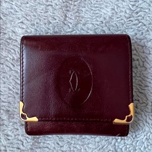 Preloved Authentic Mini Cartier Leather COINSPURSE